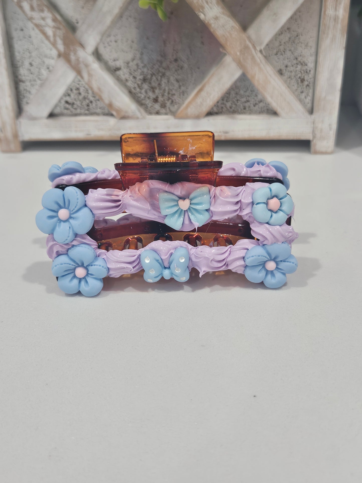 Blue Bow clip