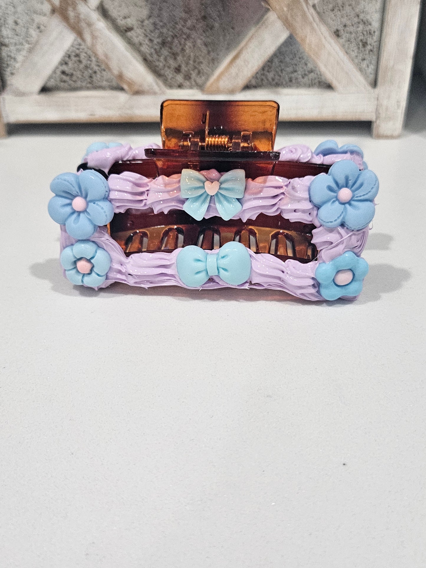Blue Bow clip