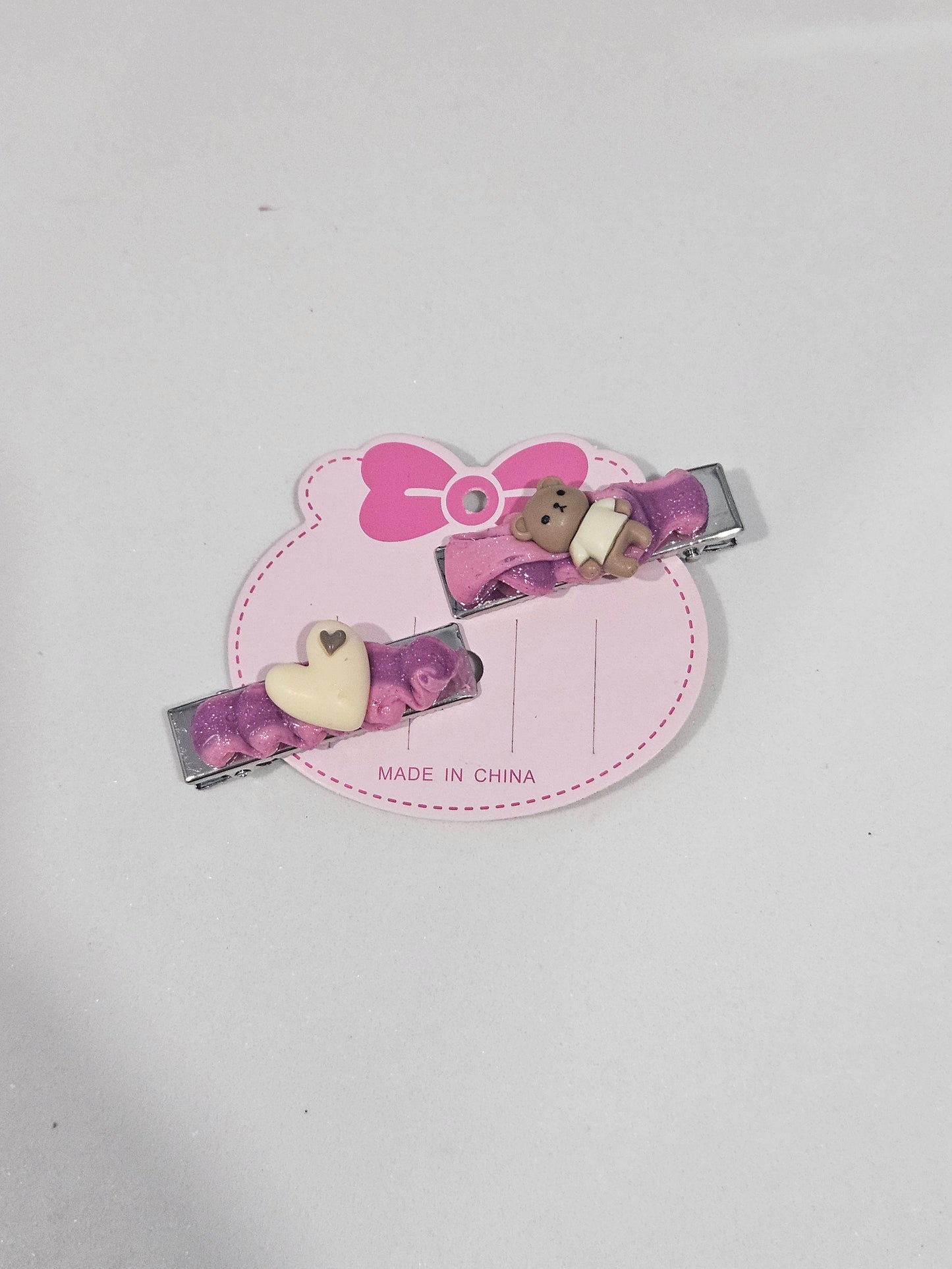 Two Tone Flower decoden hair clip