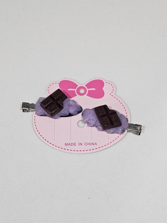 Purple Chocolate bar clips