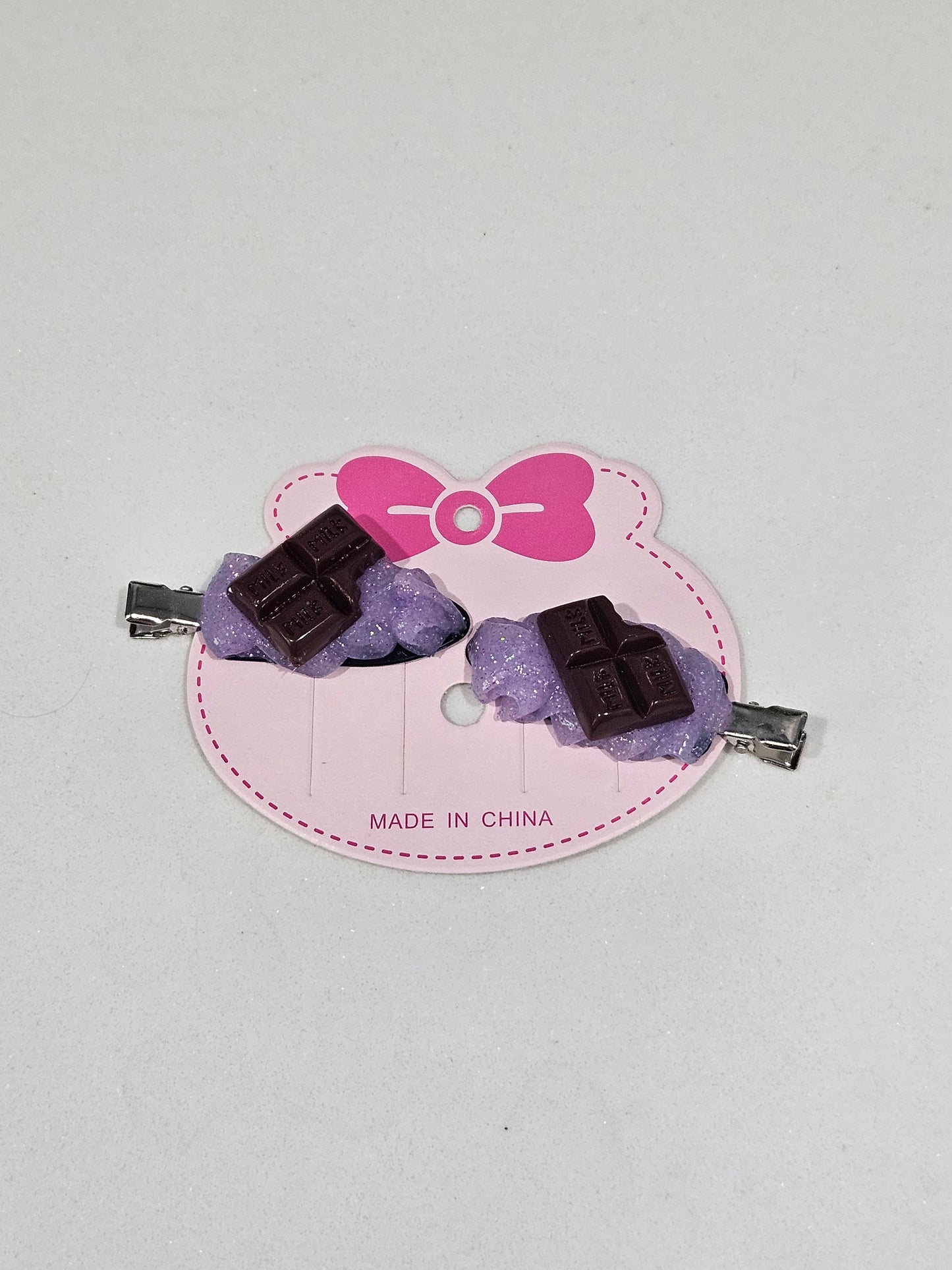 Purple Chocolate bar clips