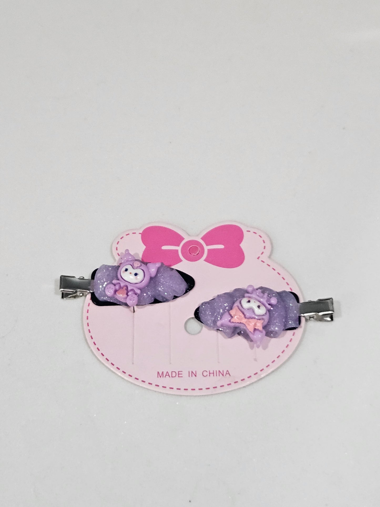 Purple Kuromi Clips