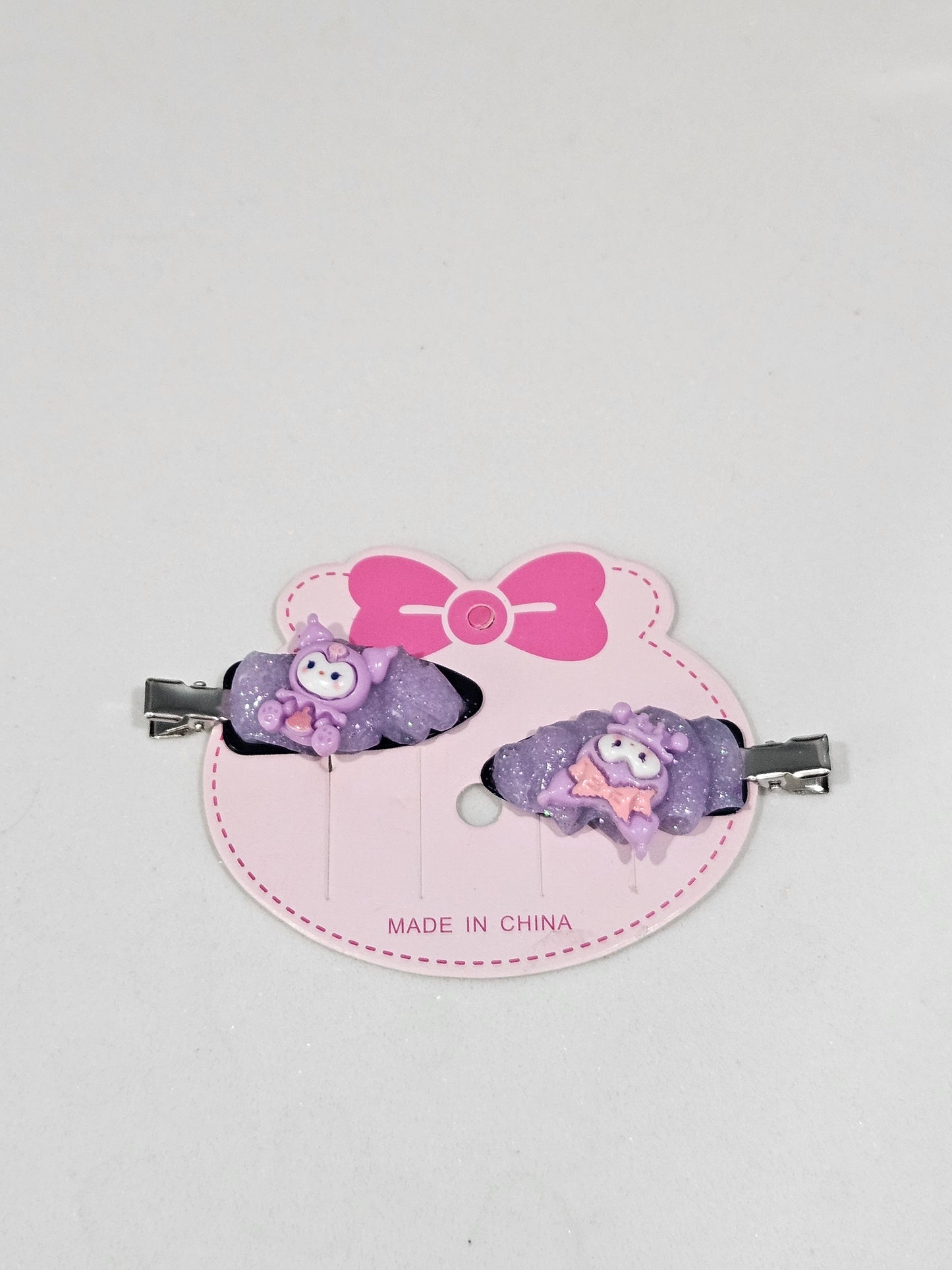 Purple Kuromi Clips