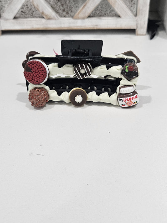 Dubai chocolate claw clip
