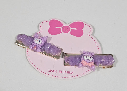 Kuromi Hair Clips