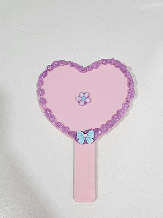 Purple Flower Mirror