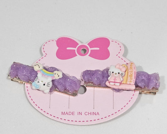 Hello Kitty hair clips