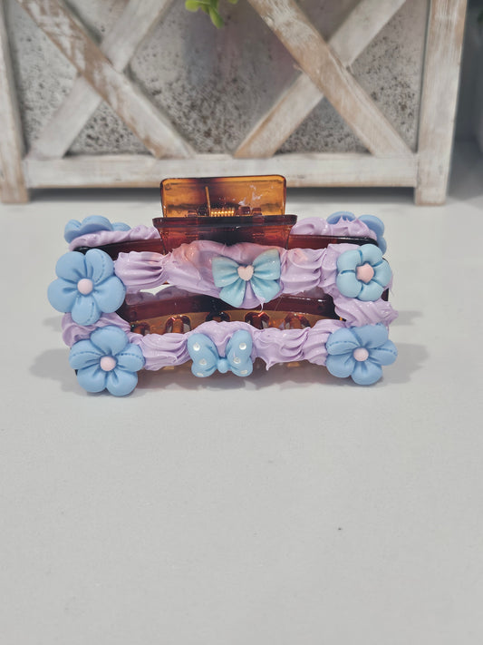 Blue Bow clip