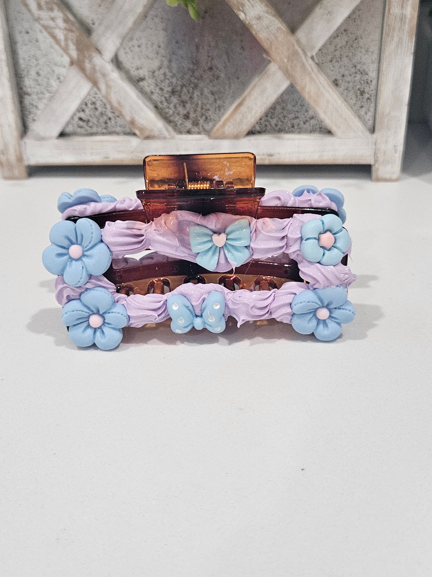 Blue Bow clip