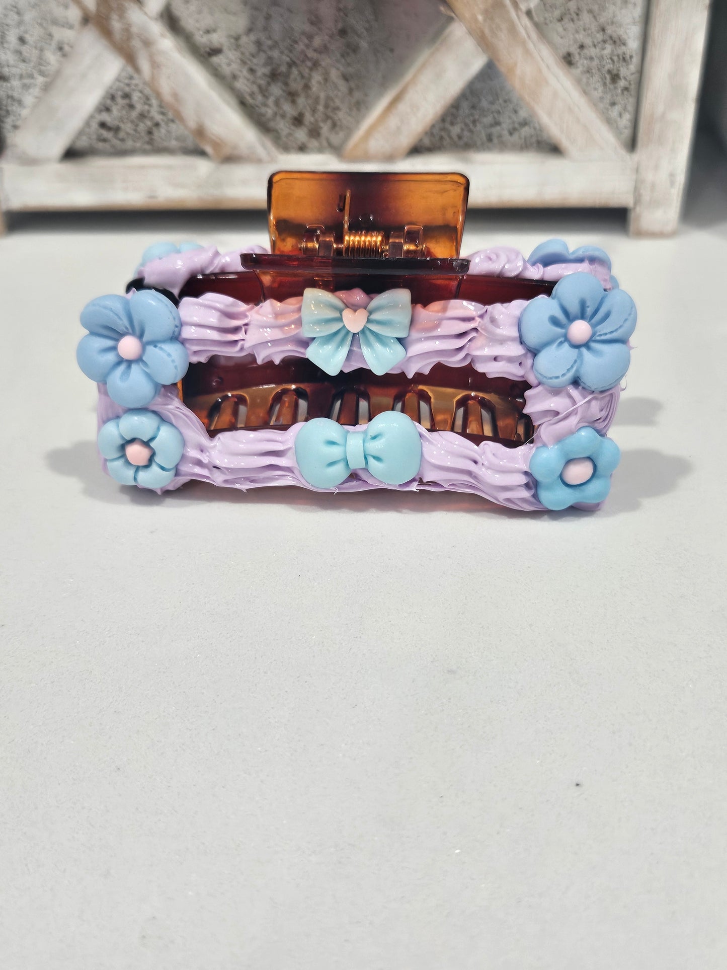 Blue Bow clip