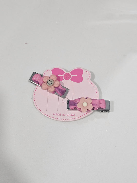 Two Tone Flower decoden hair clip